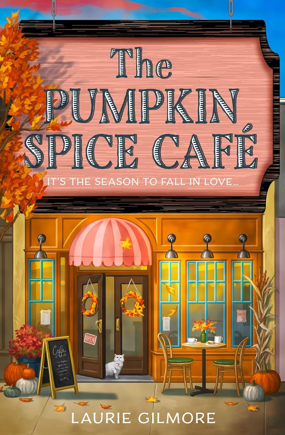 Book cover: The Pumpkin Spice Café by Laurie Gilmore